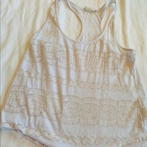 White and Lace Tank Top